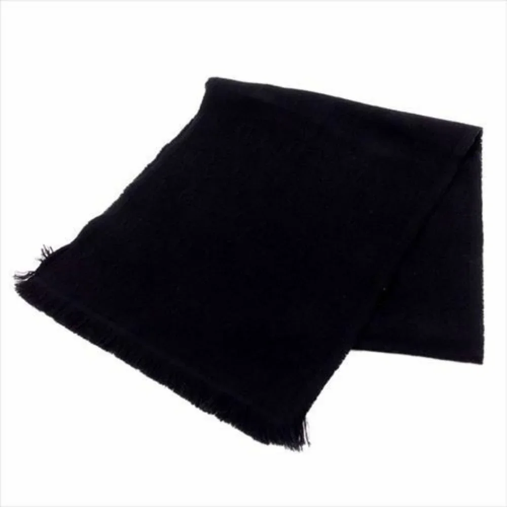 Dior Homme Scarf Black Wool 100% Mens Authentic Used